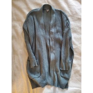 Soft Green Aerie Sweater Cardigan